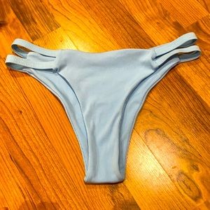 Blue bikini bottom